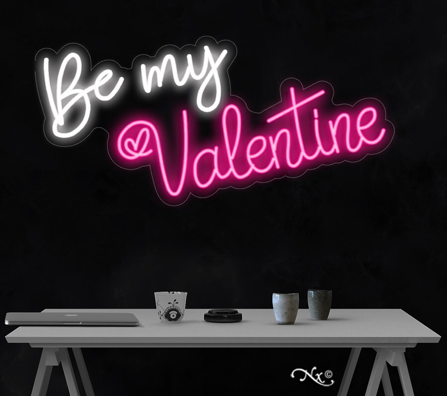 Be by Valentine LED Neon Sign 35″L x 19″H #LF094