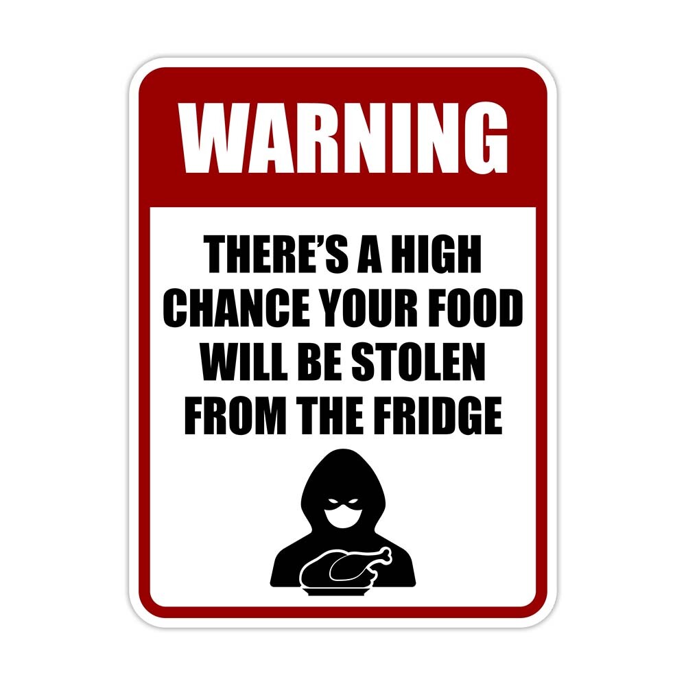 Portrait Round Plus Warning There’s A High Chance Your Food Will Be…..