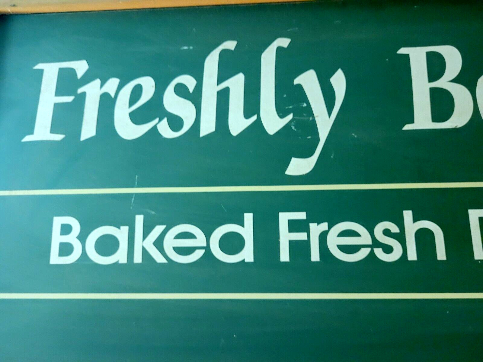 Bakery Sign/Plaque in Frame;Wood;Chalkboard Wall Hanging; 48.5×18.5″ Advertising