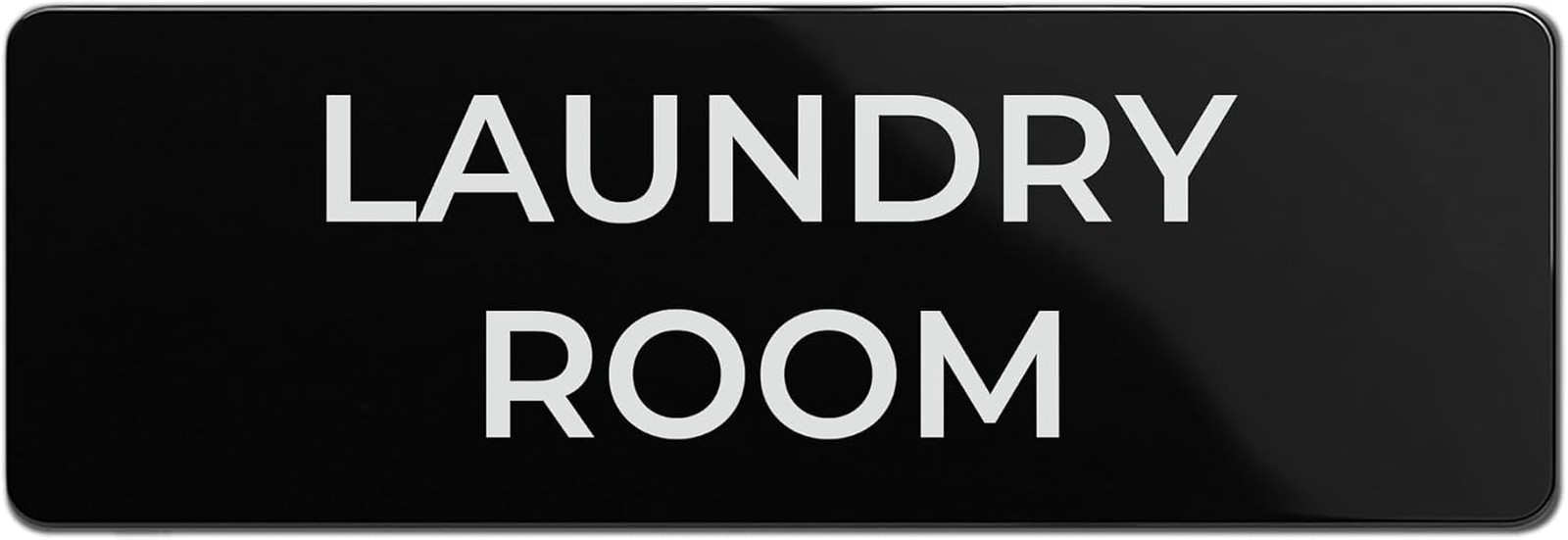 2×6″ ABS Plastic Laundry Room Sign Full Adhesive Backing For Door Or Wall