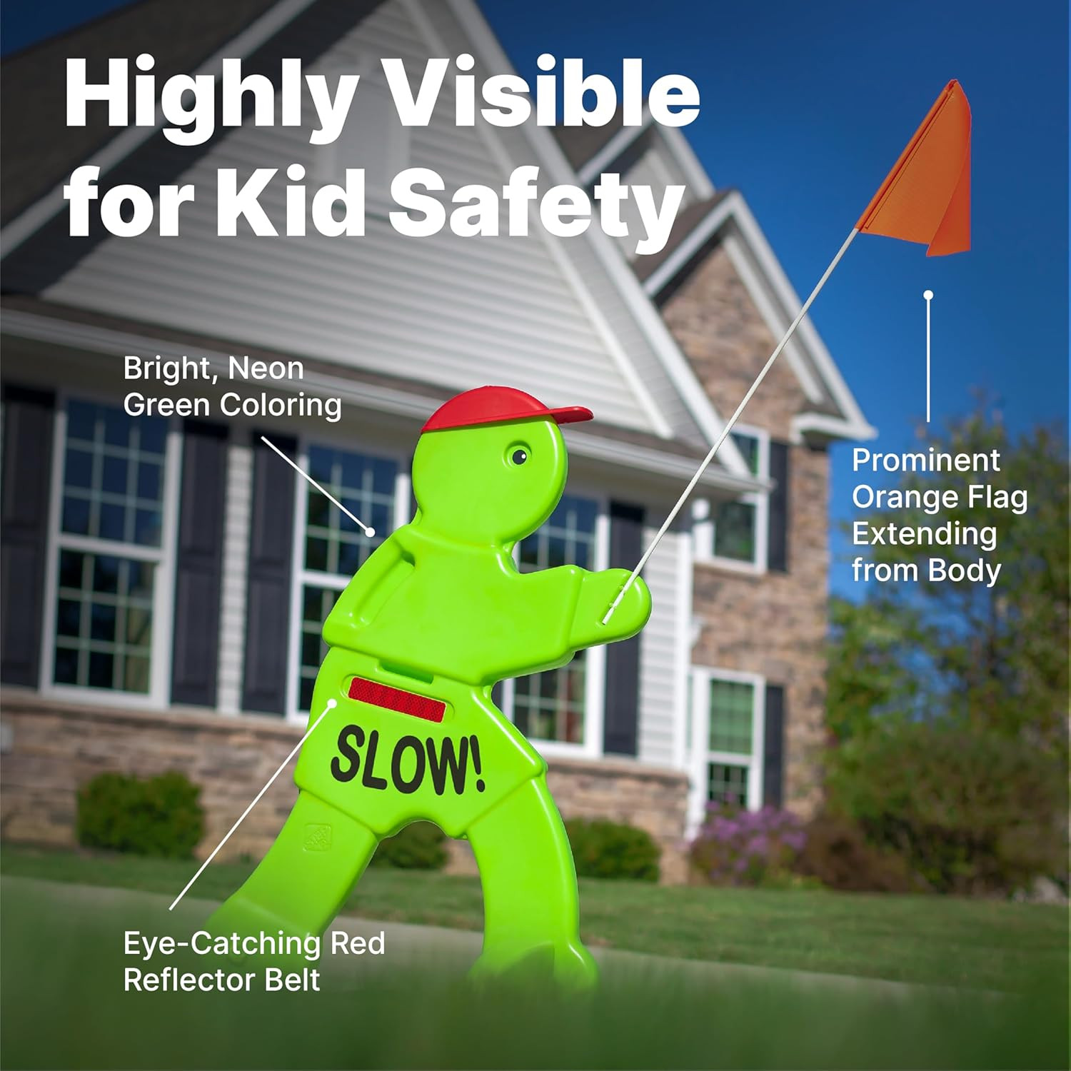 Kid Alert Street Safety Sign, Kids at Play Signage for Neighborhood Safety, 32-I