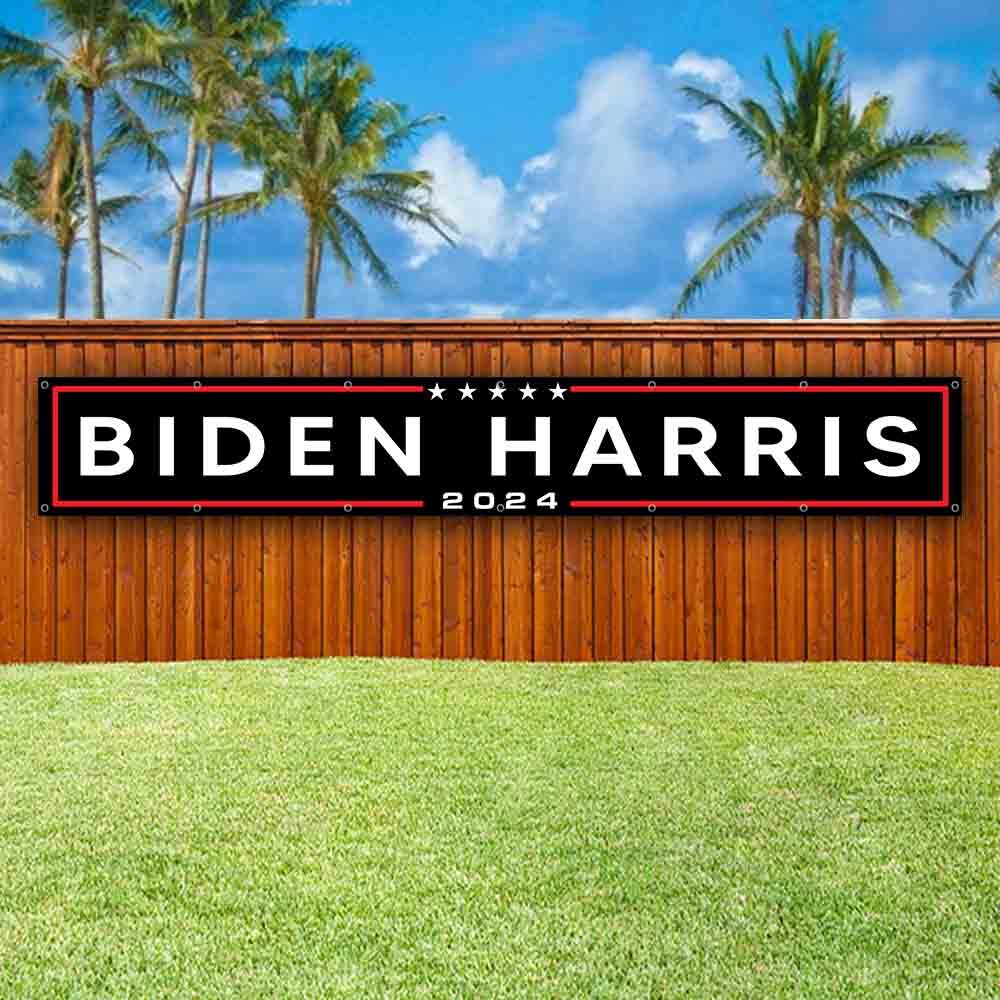 BIDEN HARRIS 2024 XXL Banner Advertising Vinyl Flag Sign Many Sizes LARGE