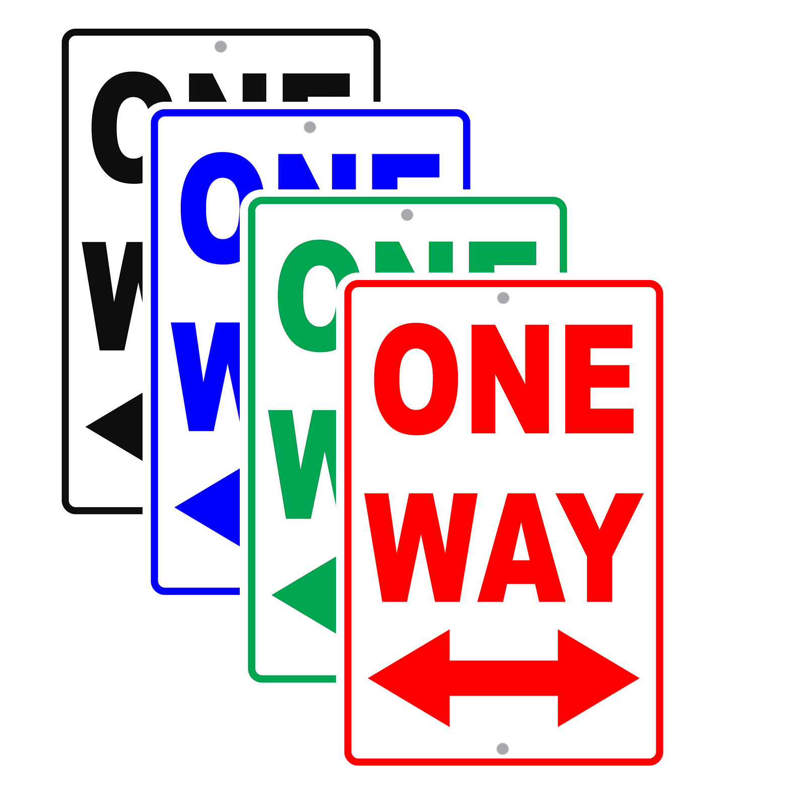 One Way Street Sign Highway Road Street Awareness Aluminum Metal Plate Sign