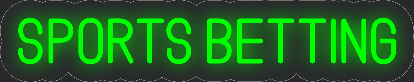 Sports betting Neon LED Sign Business Wall Decor Lighted Store Sign 24 x 5 in.