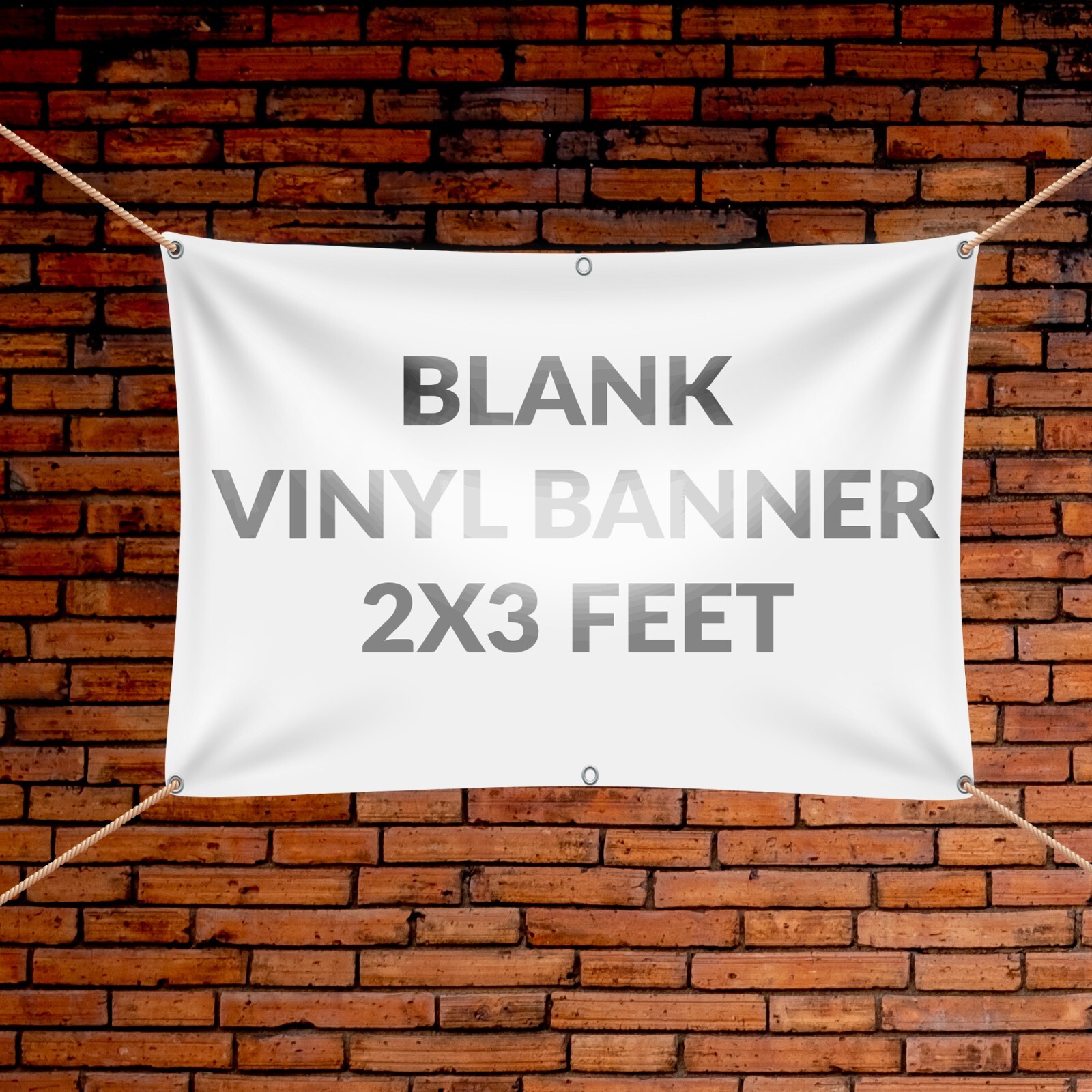 VictoryStore 2×3 Feet Blank Banner – 10oz Blank Vinyl Banner with Grommets