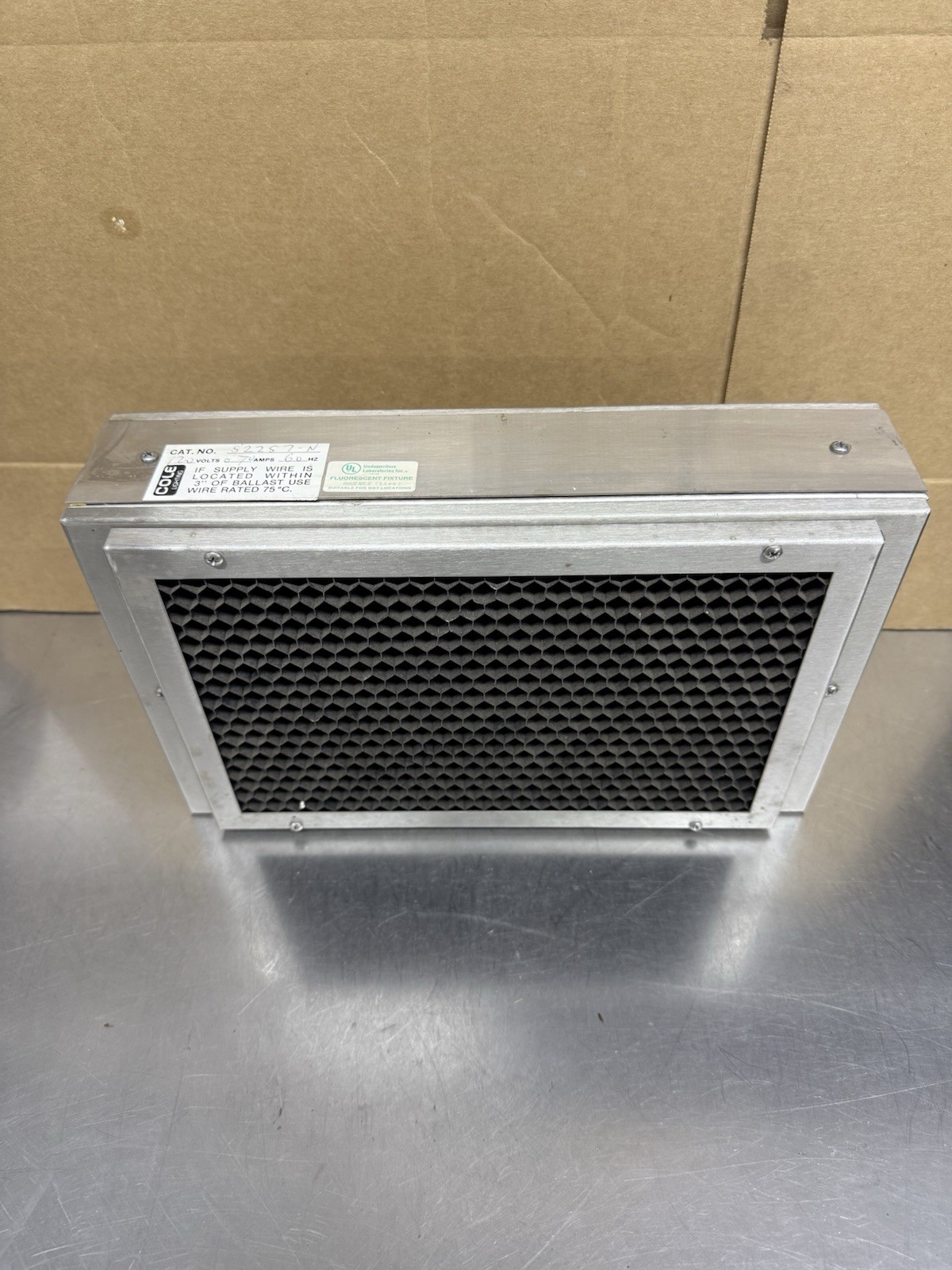 Cole Lighting S2257-N Open Closed Sign Outdoor Stainless Enclosure New 120V