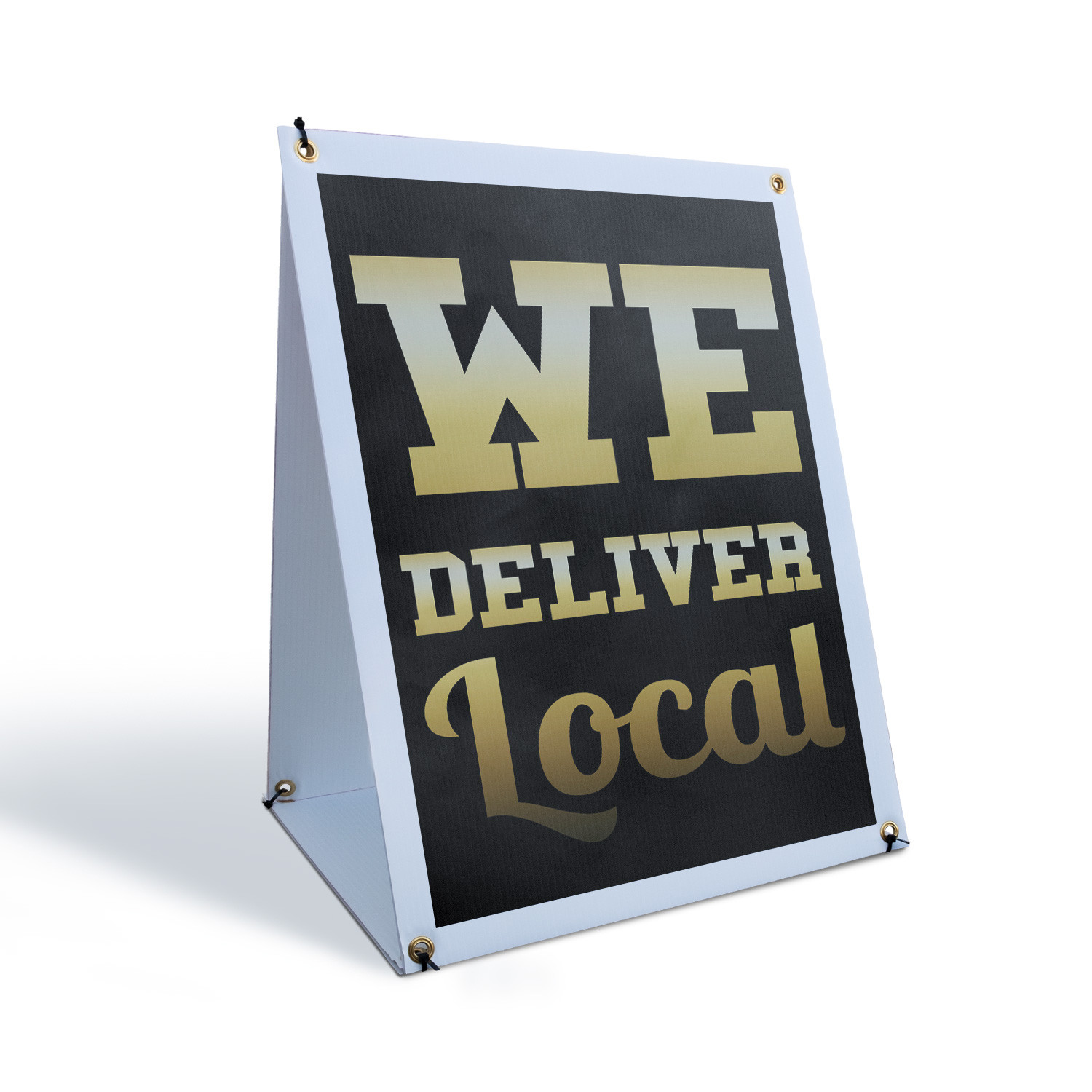 We Deliver Local A-Frame Sidewalk Sign Reliable Delivery Service Fast Secure