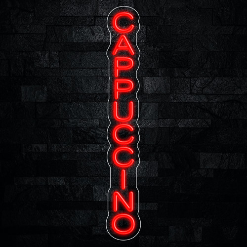 Cappuccino LED Neon Sign 4″L x 27″H #32986