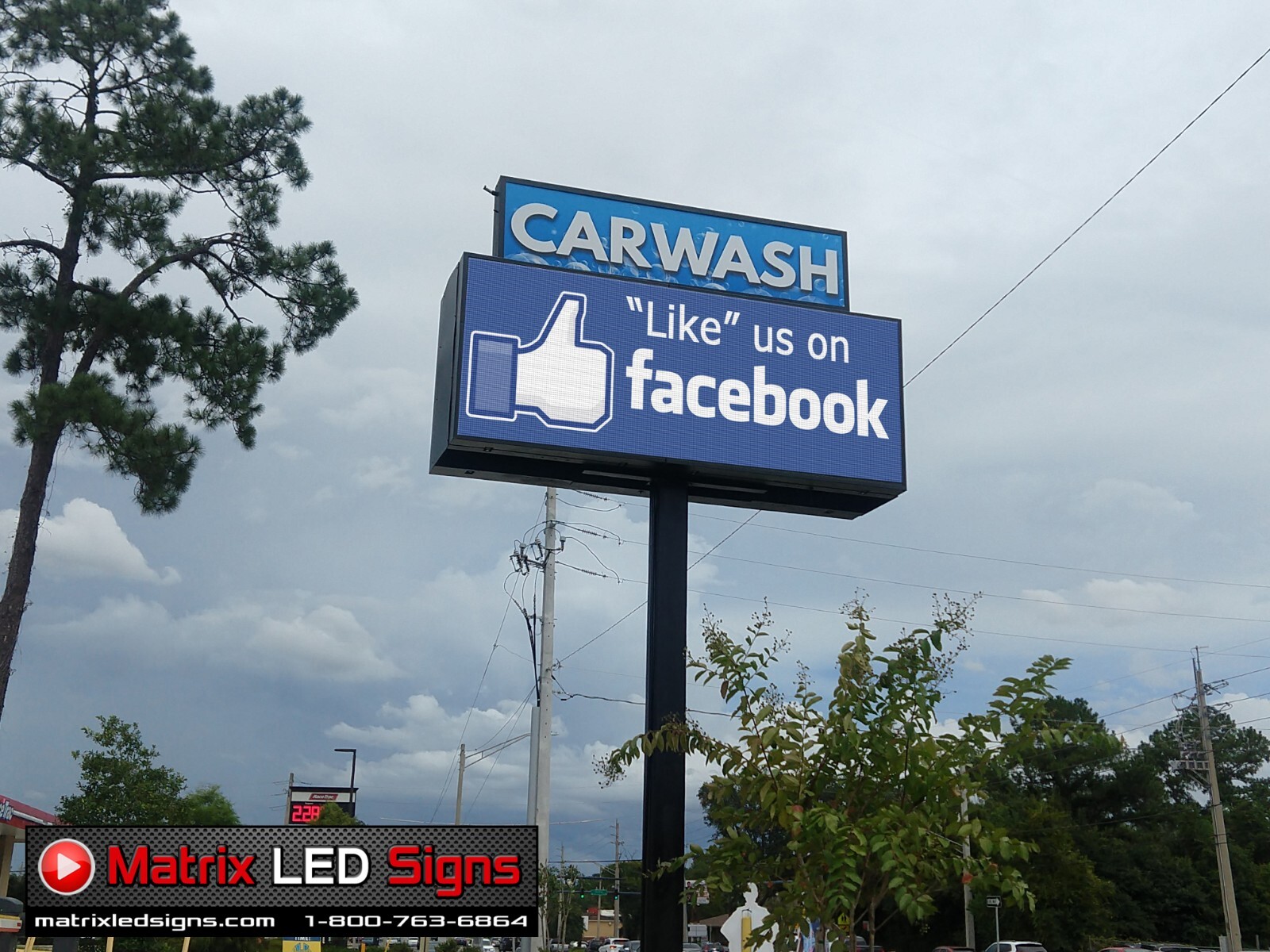 LED Sign Outdoor Full Color Double Sided LED Programmable Message Digital Sign