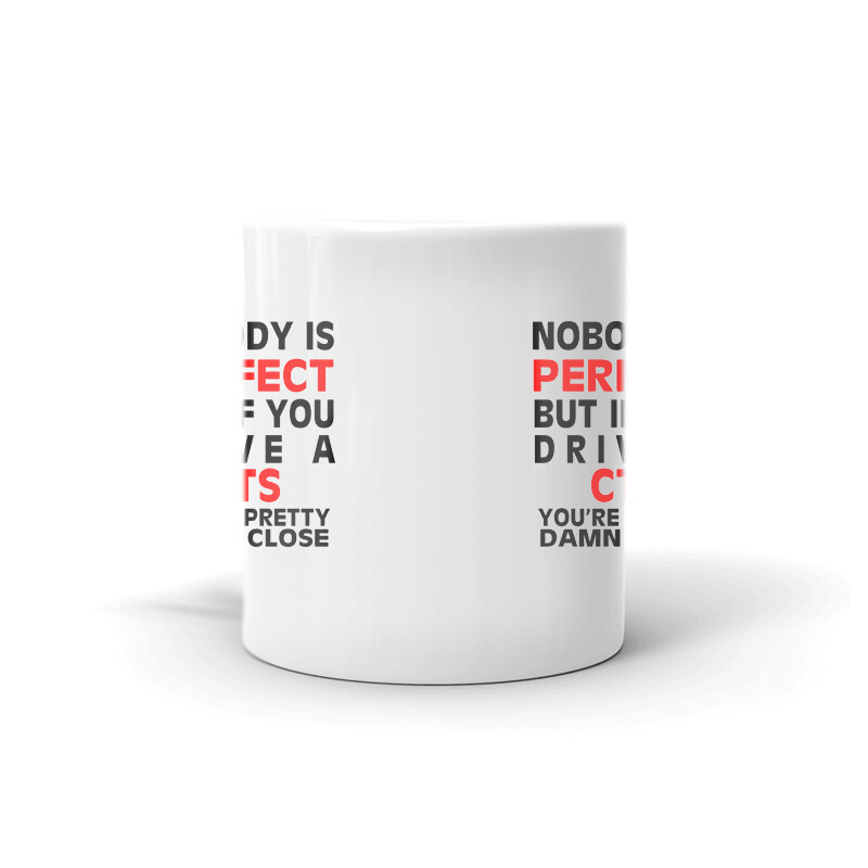 Nobody’s Perfect Except CTS Driver Coffee Tea Ceramic Mug Office Work Cup