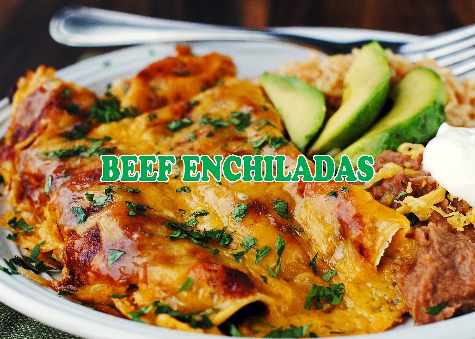 Beef Enchiladas 24″x18″ Large Hanging Counter Wall Food Signs