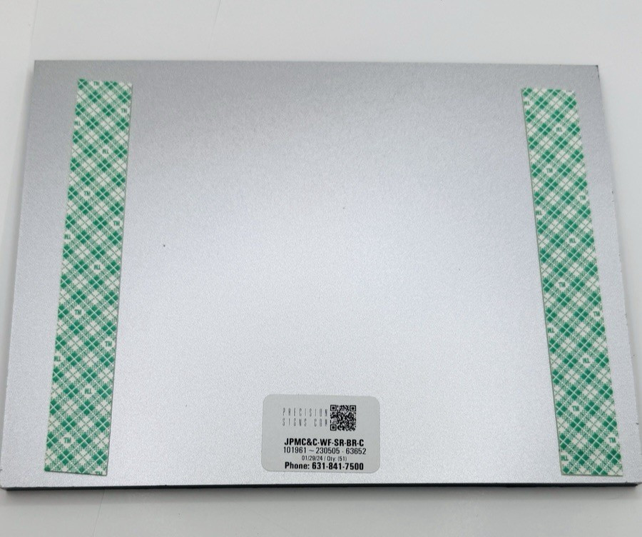 MECHANICAL ROOM Sign BRAILLE RAISED LETTER Acrylic Adhesive Back 6×8″