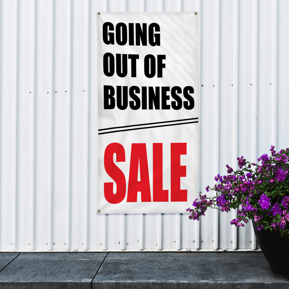 Vertical Vinyl Banner Multiple Sizes Business Weatherproof Industrial Yard Signs