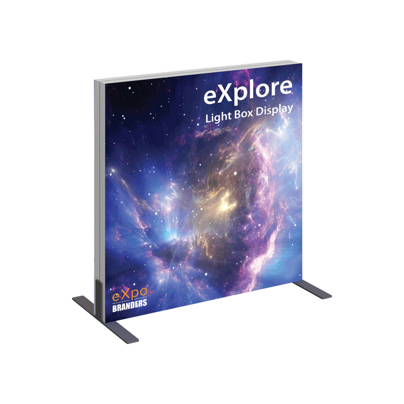 8x8ft LED Frameless Fabric Light Box Illuminated Advertising Trade Show Display