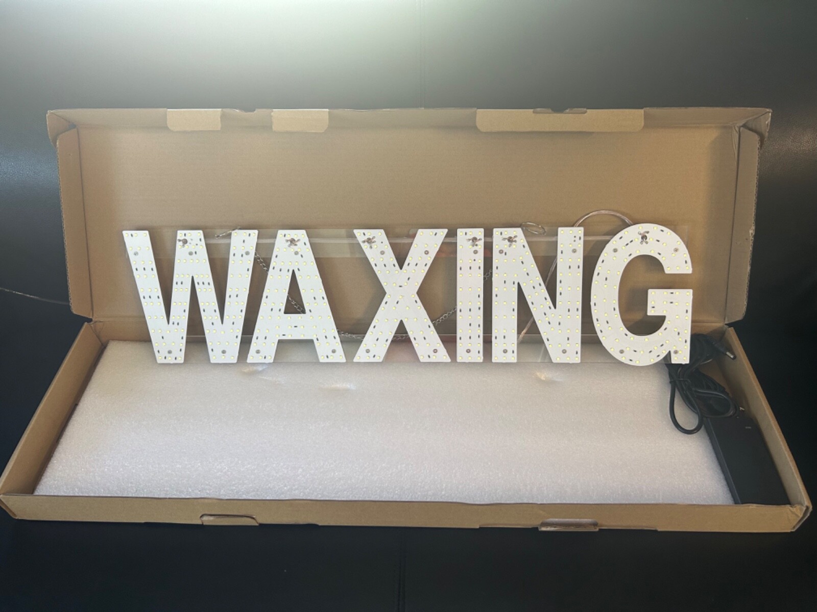 Bright White 10000k LED Light sign waxing 