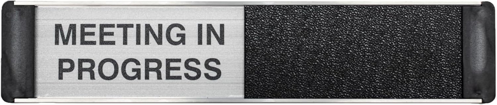 Sliding Door Sign – Meeting in Progress/Blank – 10.03″ X 2.05″