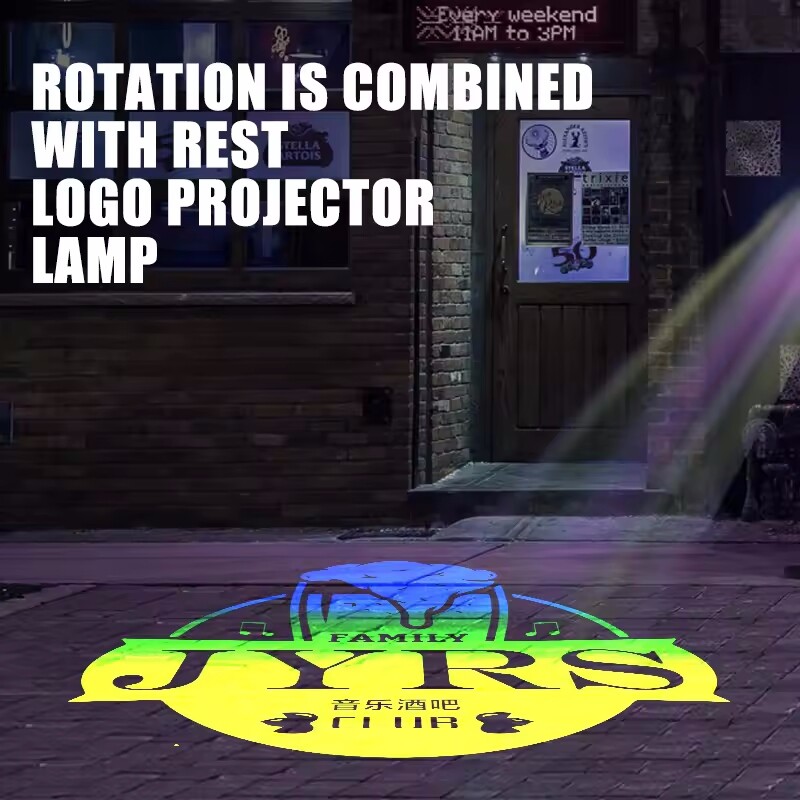 15W-110W Waterproof Dynamic Color Changing Wedding Light Logo Gobo Projector