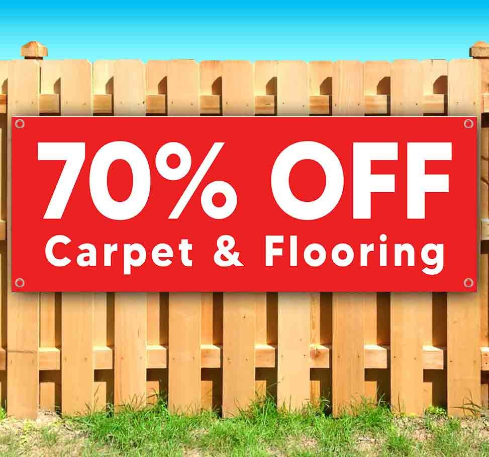 70% OFF CARPET & FLOORING Advertising Vinyl Banner Flag Sign Many Sizes USA