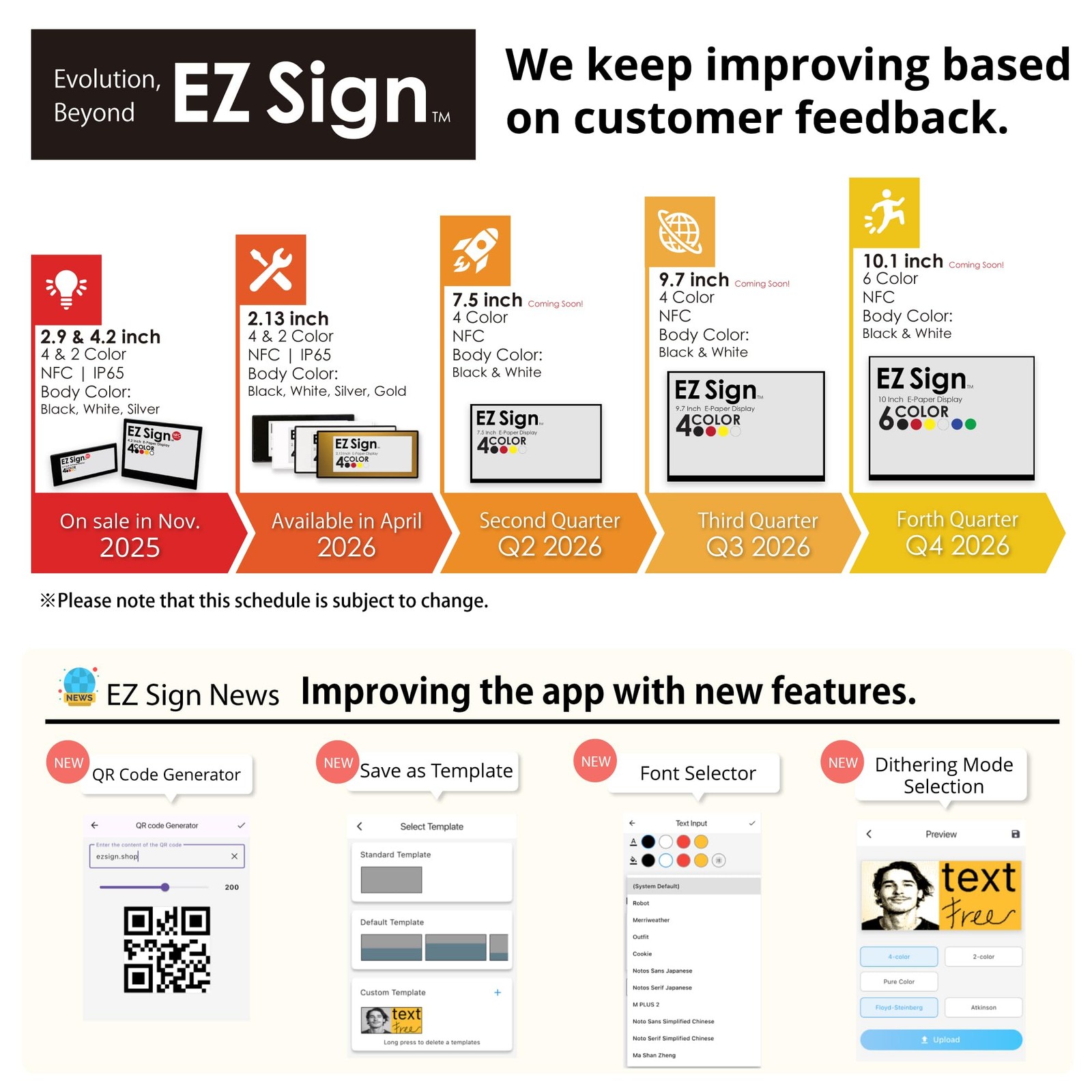 [Santek] EZ Sign NFC E-Paper Display – No Battery, Ultra-Thin 0.13”, Rewritab…