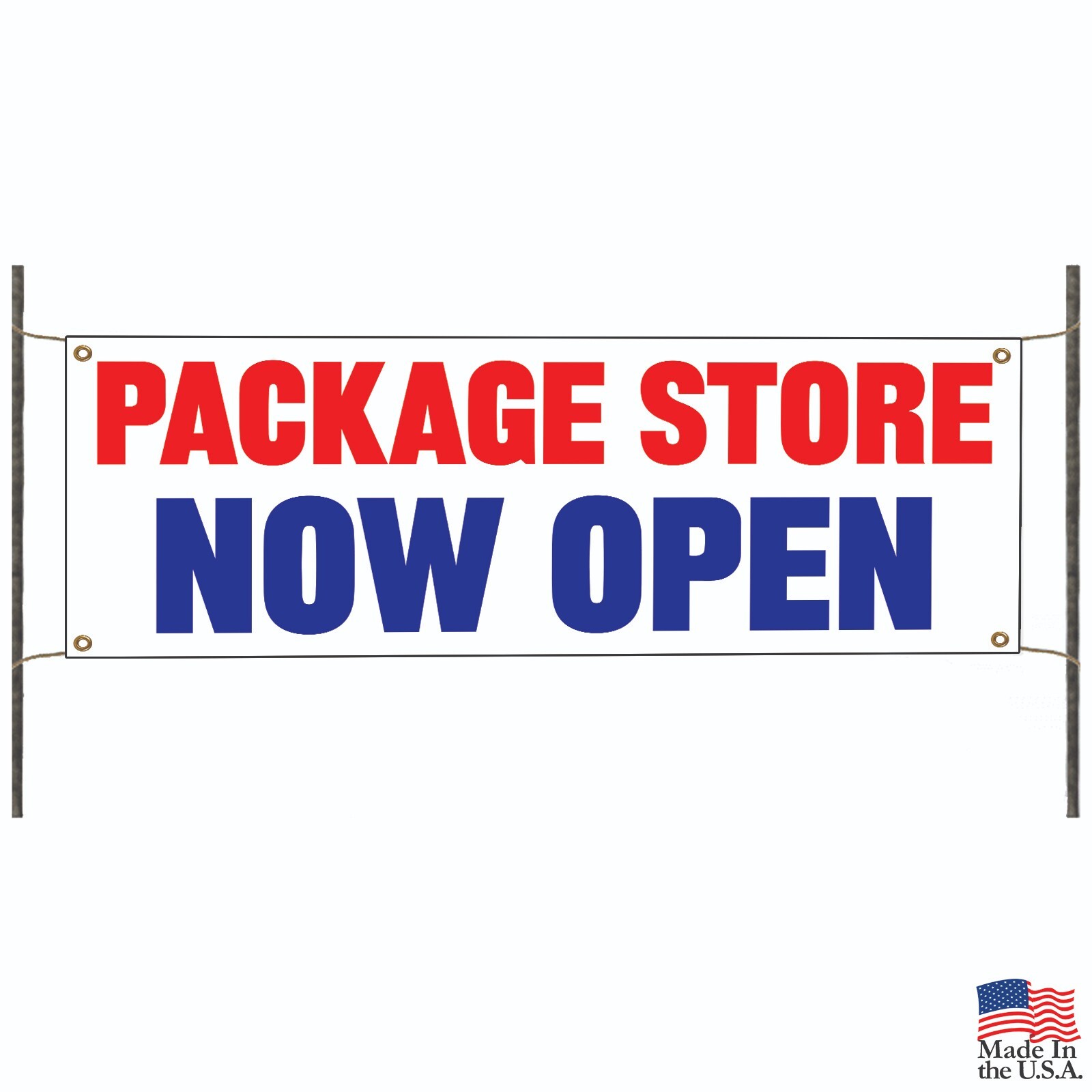 Package Store Now Open Vinyl Banner Advertising Display Outdoor Printed Banner