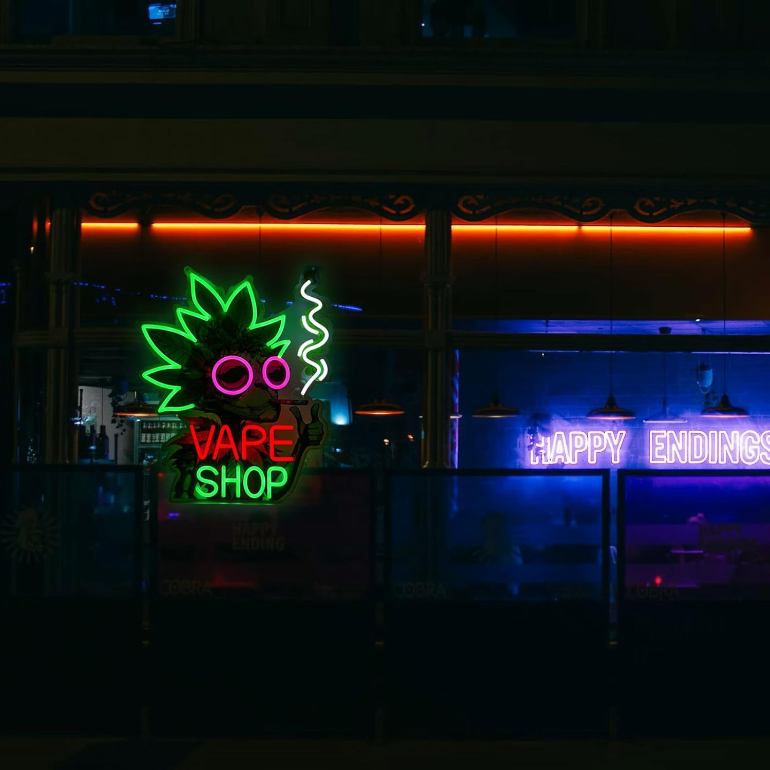 Bright LED Vape Shop Neon Sign – 23.6″x19.3″ for Window or Wall Display