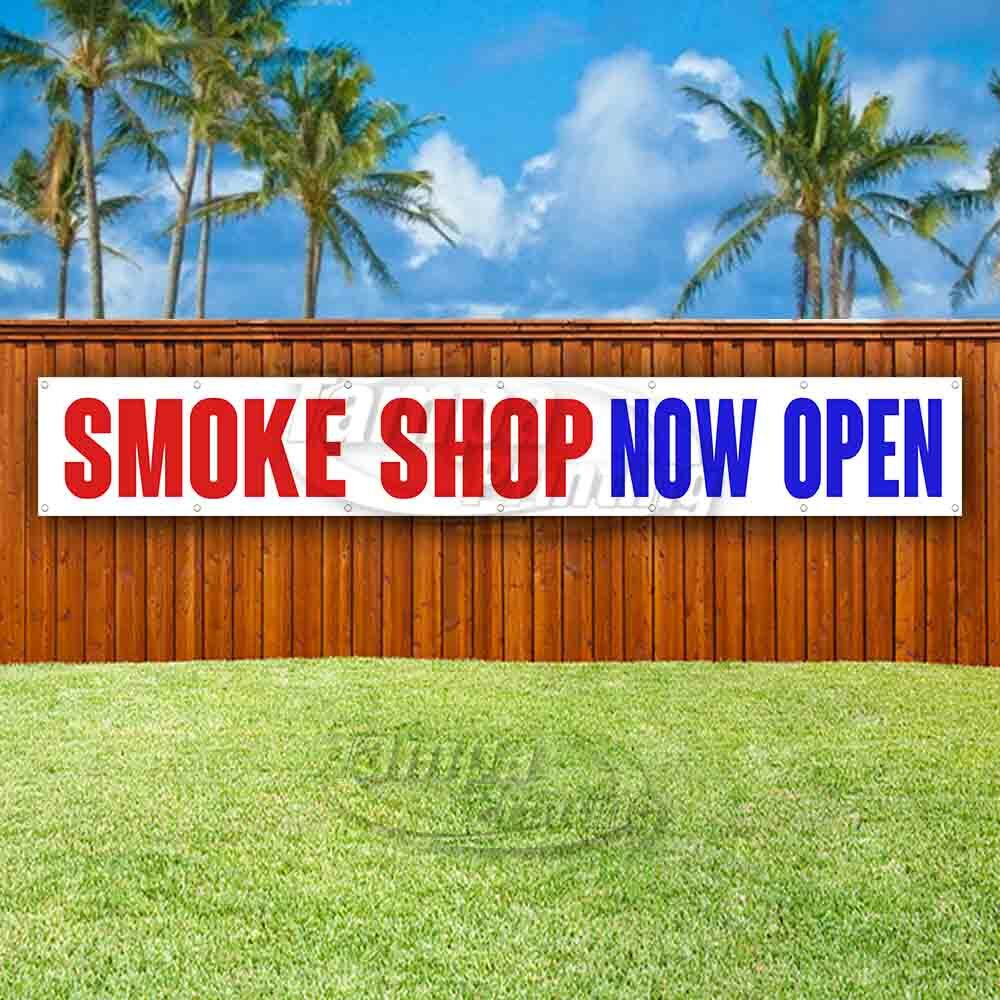 SMOKE SHOP NOW OPEN Advertising Vinyl Banner Flag Sign LARGE HUGE XXL SIZE