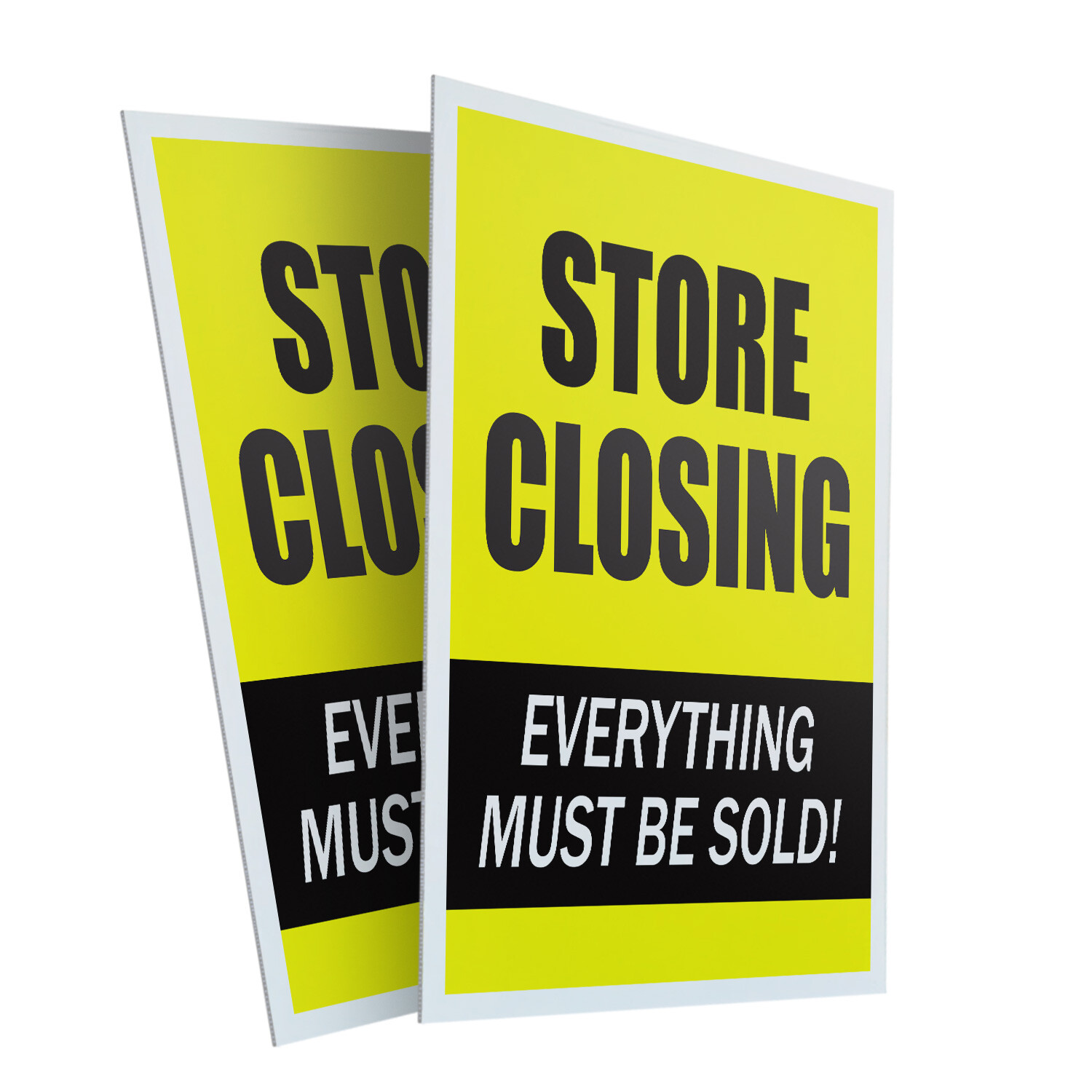 A-frame Sidewalk Store Closing 24″ x 36″ Double Sided A-Frame Sidewalk Sign