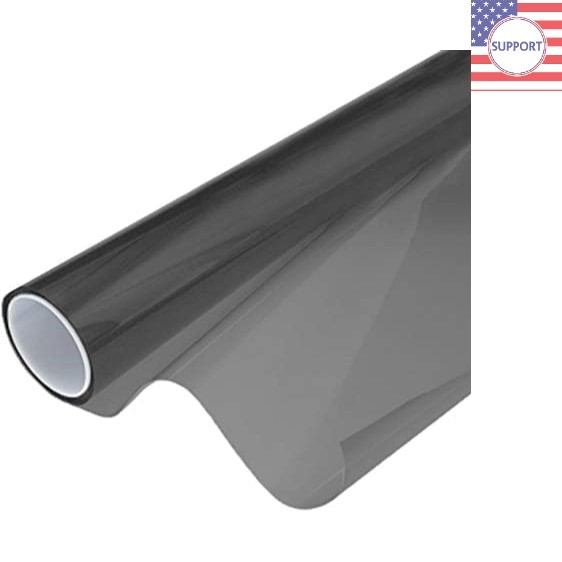 Glossy Smoke Black Vinyl Headlight Wrap – 16″ x 48″ Durable & Water-Resistant