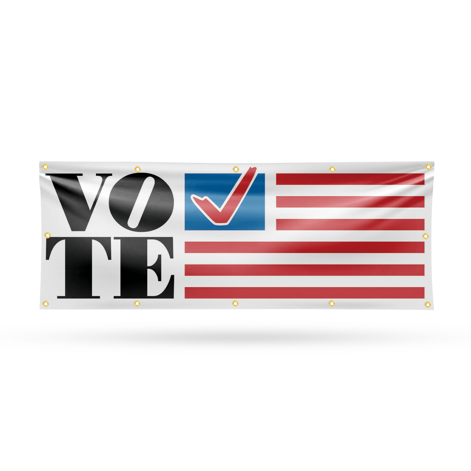 Vote 13 oz Vinyl Banner Sign with Metal Grommets Heavy-Duty Single-Sided