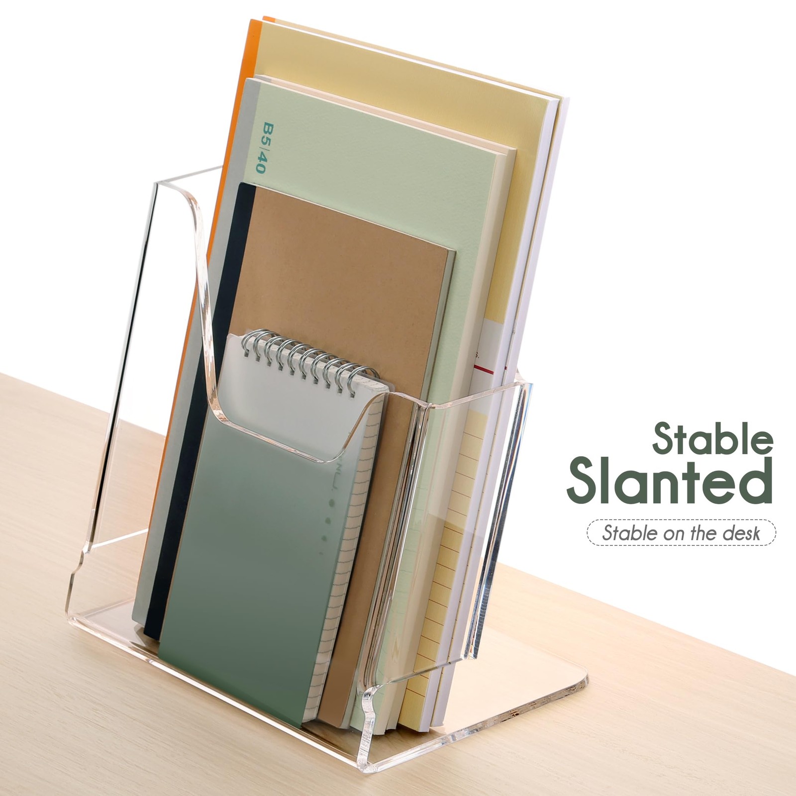 HeZone Acrylic Brochure Holder 8.5X11Inch , Clear Flyer 8.5″ x 11″,