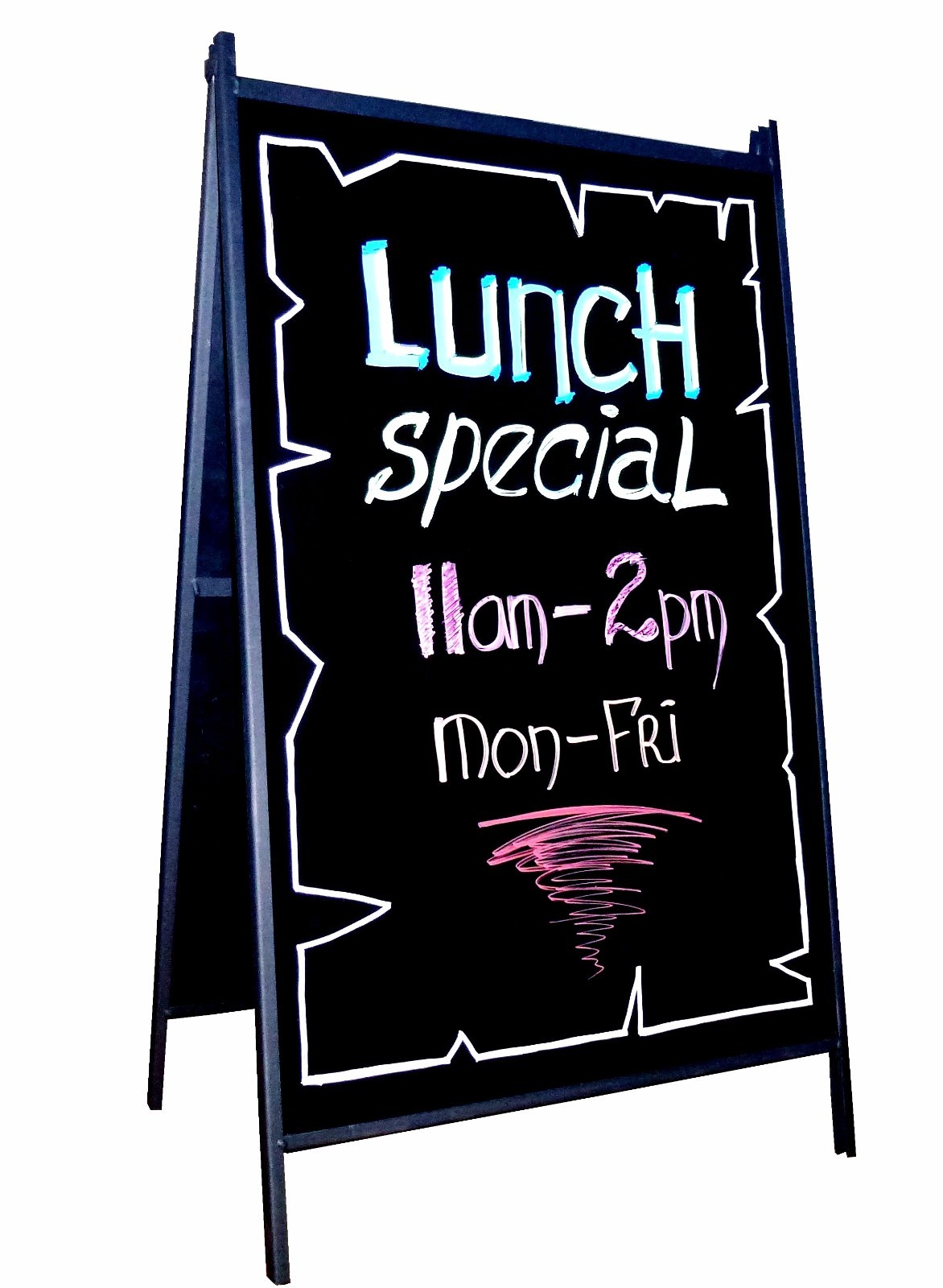 Sidewalk A Frame Business Sandwich Sign Outdoor Portable Sign Stand Poster Frame