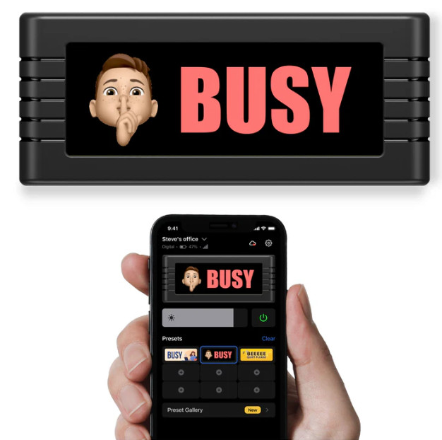 NEW Busy Box “D” Digital Smart Sign With HD Screen For Work. Home, Studios