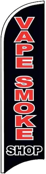 VAPE SMOKE SHOP Windless Swooper Flag Feather Banner Sign 2.5×11.5 Ft kb