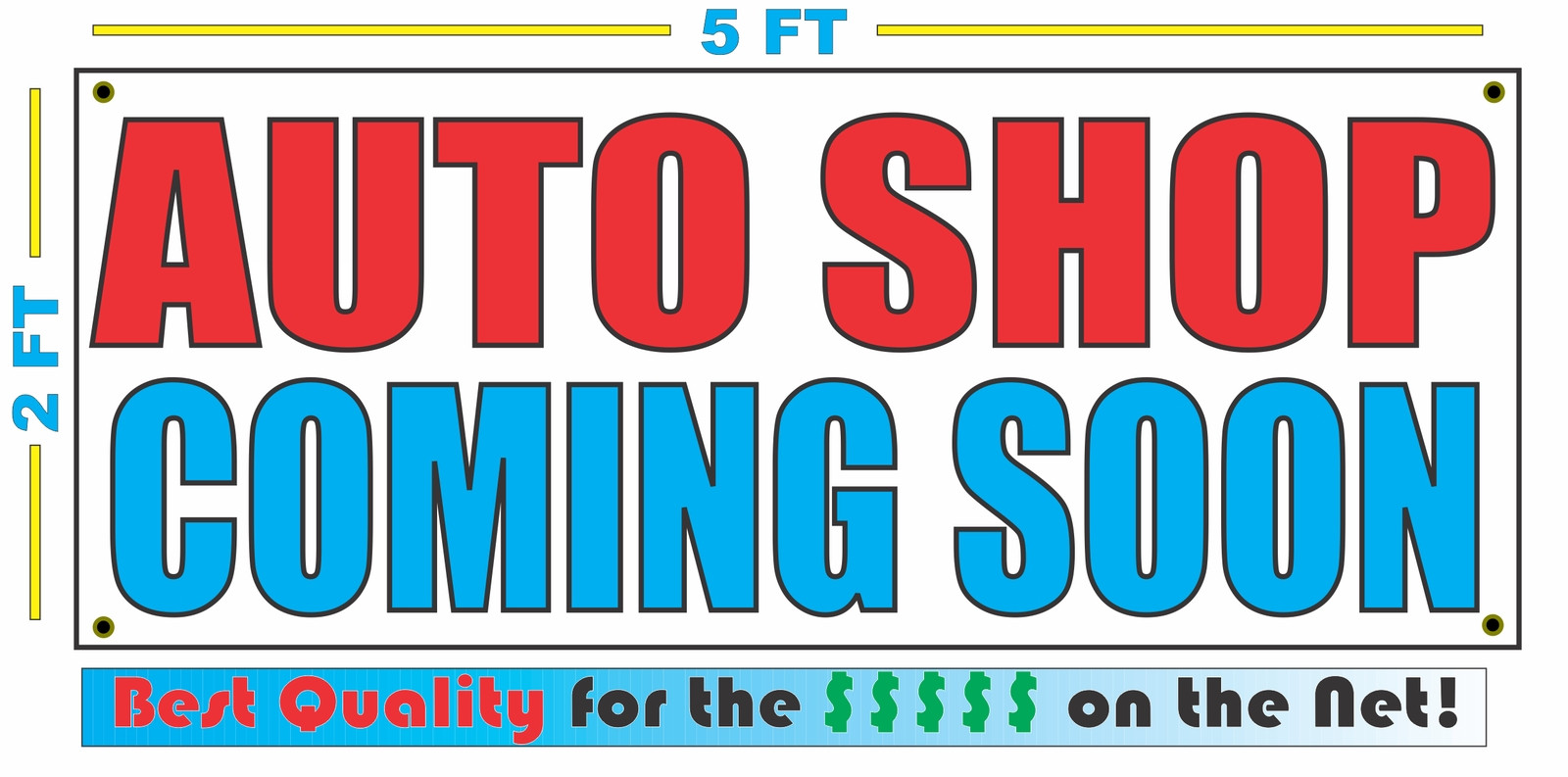 AUTO SHOP COMING SOON Banner Sign NEW Larger Size High Quality! XXL