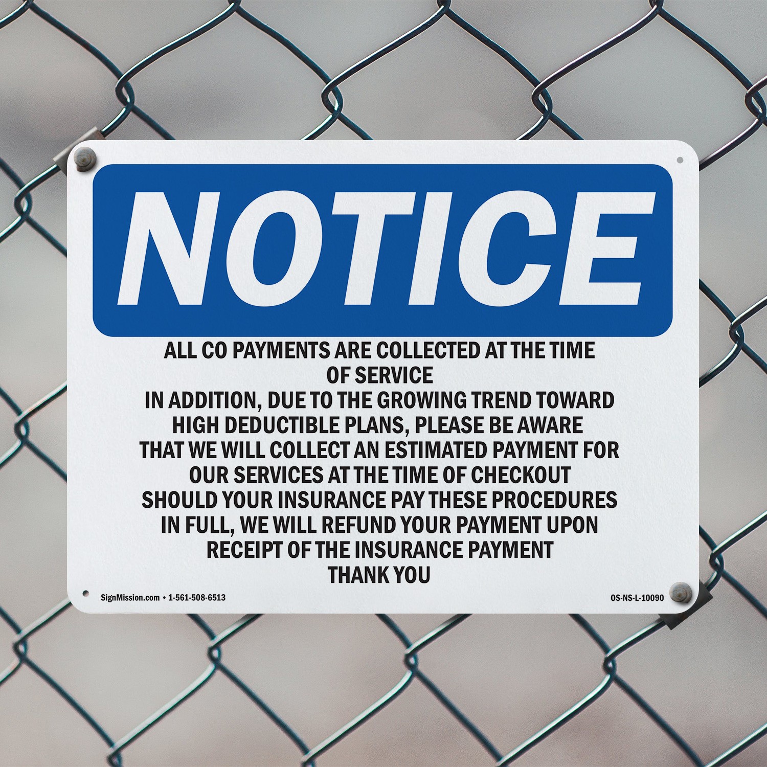All Co OSHA Notice Sign Metal, Plastic, Or Decal – 5 or 10 Pack