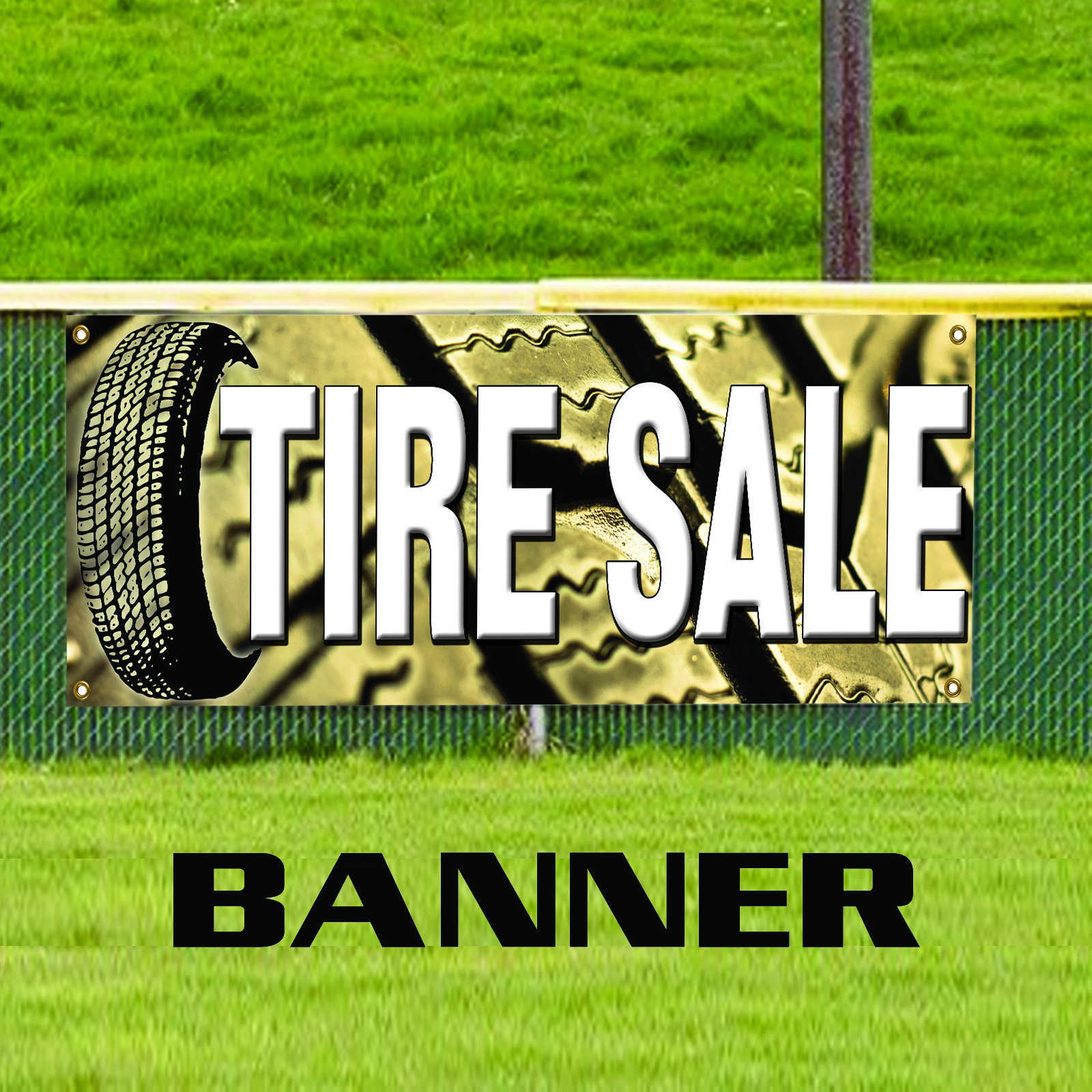 Tire Sale Business Promotional Advertising Outdoor Vinyl Banner Sign