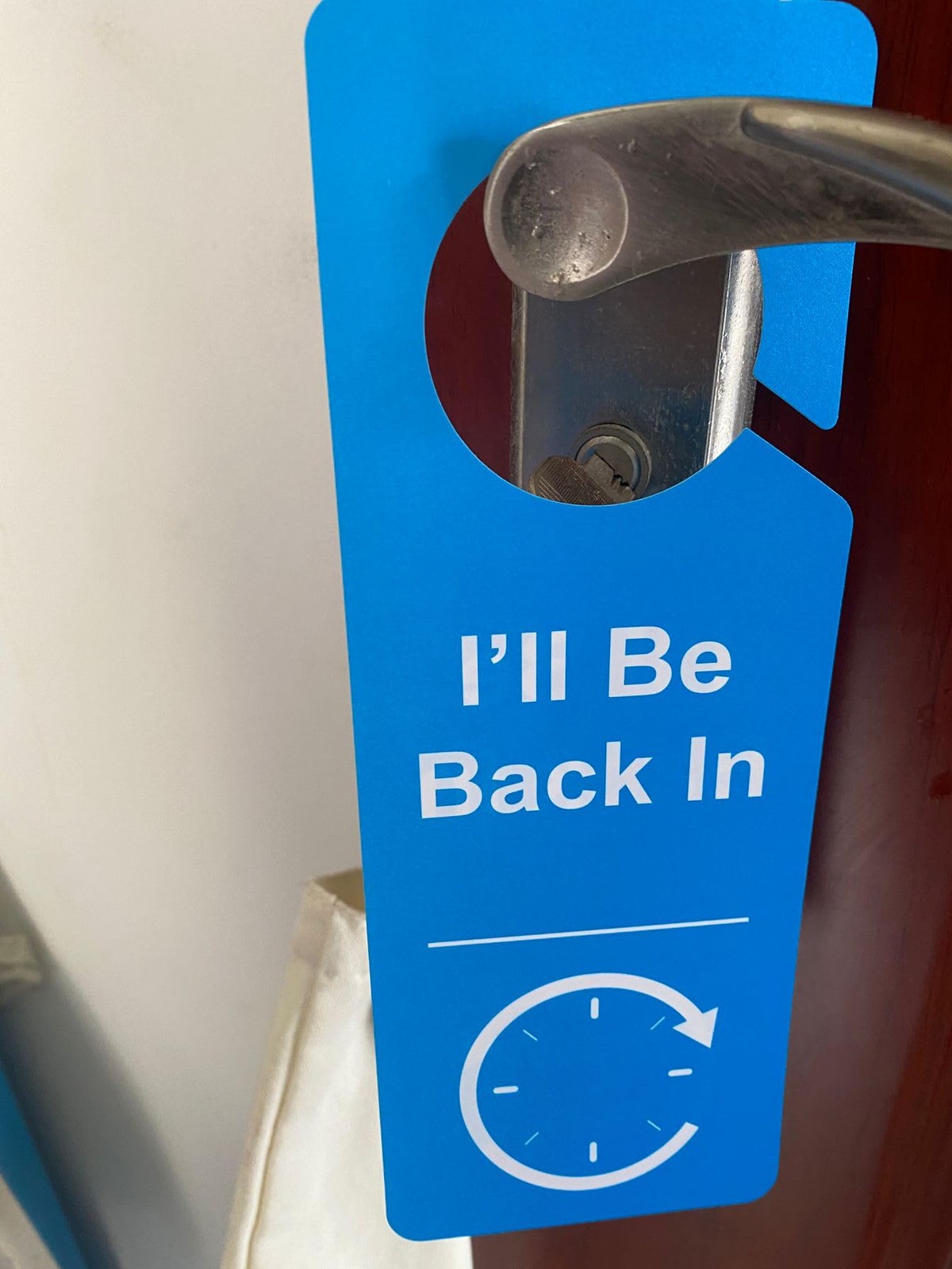 8 PCS 3.5×9.5” Door Hanger Tags Sign Office Work in a Meeting Do Not Disturb