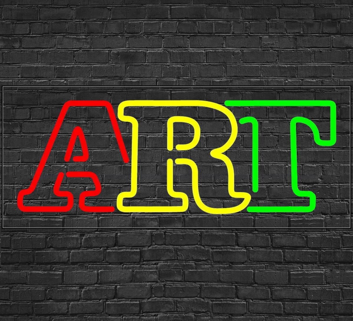 Art Sign for Window/Wall Displays | LED Flex Neon | 32″W x 13″H x 1″D