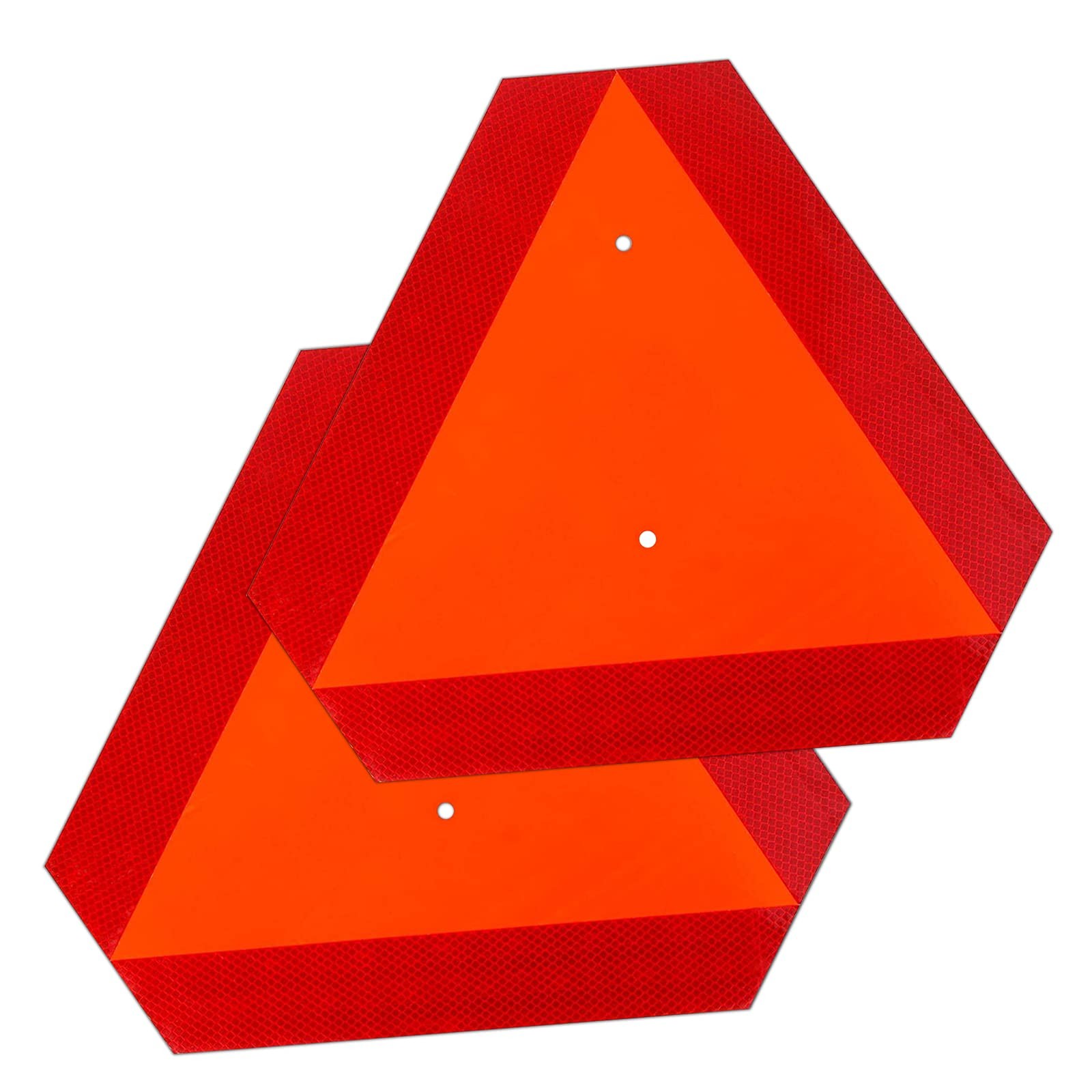 2PACK Reflective Slow Moving Vehicle Sign,Slow Moving Vehicle Triangle – 14″x…