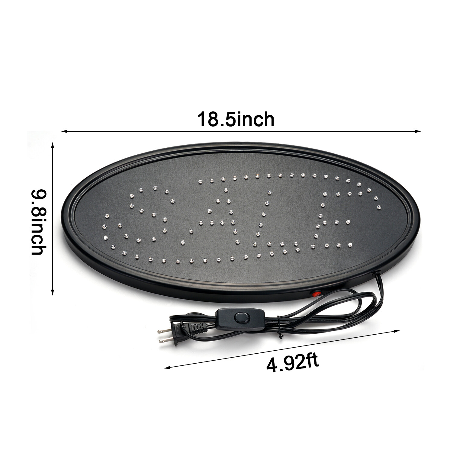 Ultra Bright SALE LED Neon Light Animated Motion with ON/OFF Business Sign Oval