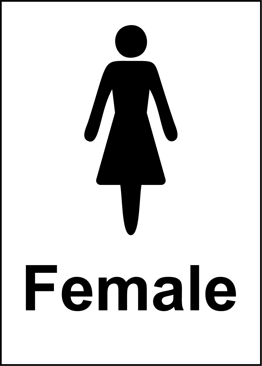 FEMALE | Adhesive Vinyl Sign Decal