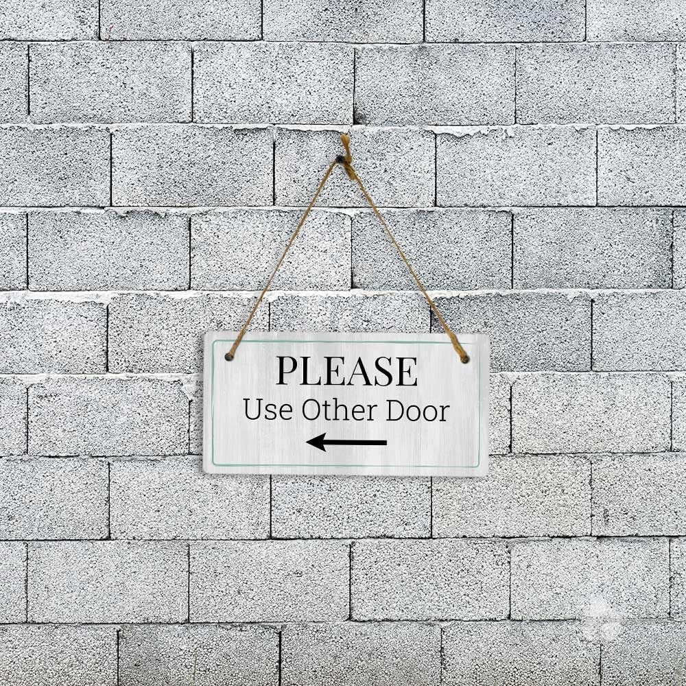 Instructions & Reminders | Rustic White Wood 5 x 10″ Hanging Signs
