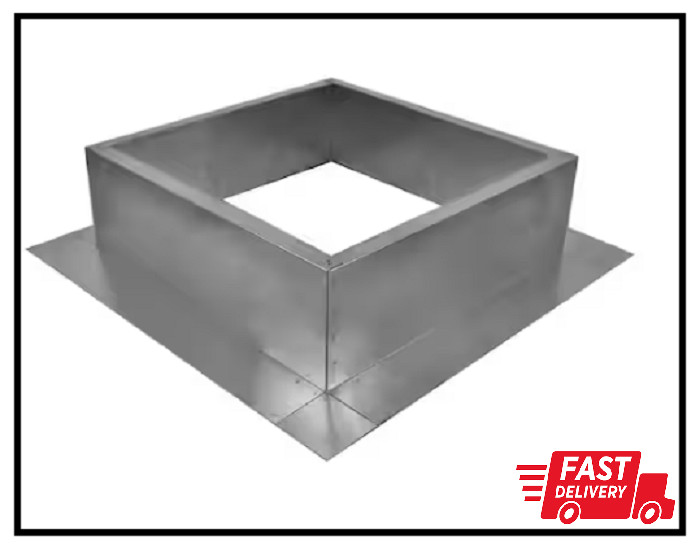 Box Is 19 In. Wide X 19 In. Long X 6 In. High Aluminum Roof Curb
