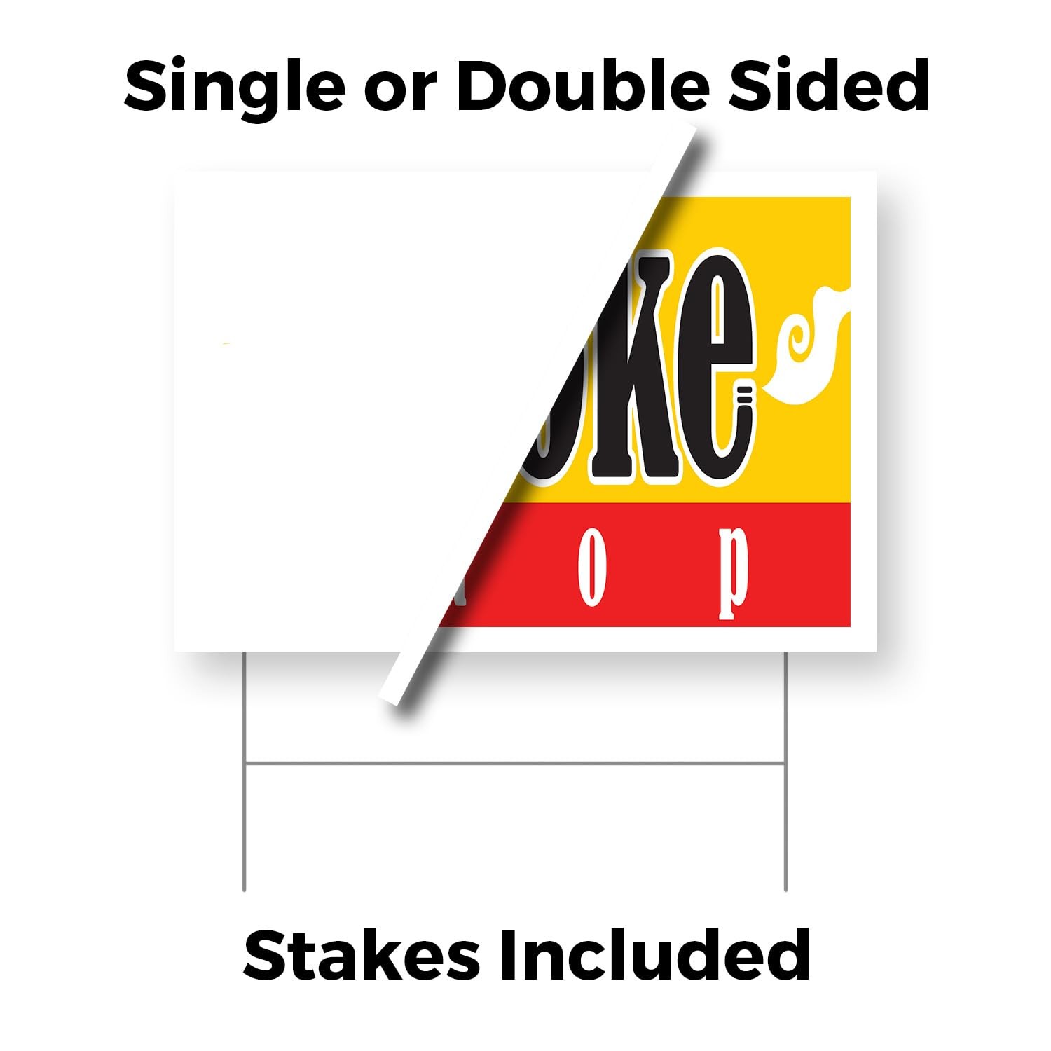 Signmission Smoke Shop Yard Sign 5 Pack Of 12 Inch X 16 Inch Single Sided