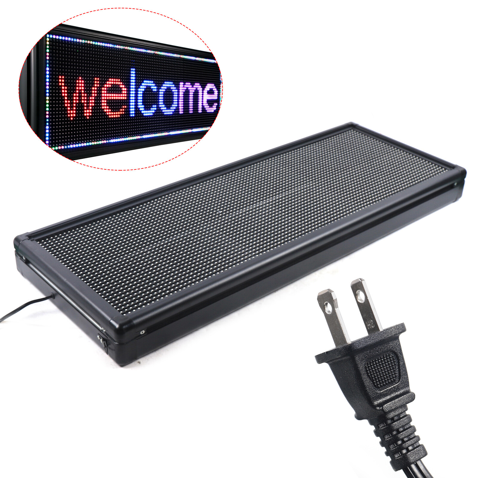 40×15″ Outdoor LED Sign Programmable Scrolling Message Display Board Advertising