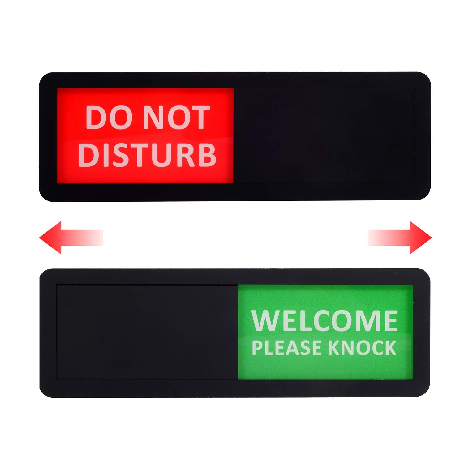 Privacy Sign for Office Door Do Not Disturb Sign Welcome Please Knock Black 8…