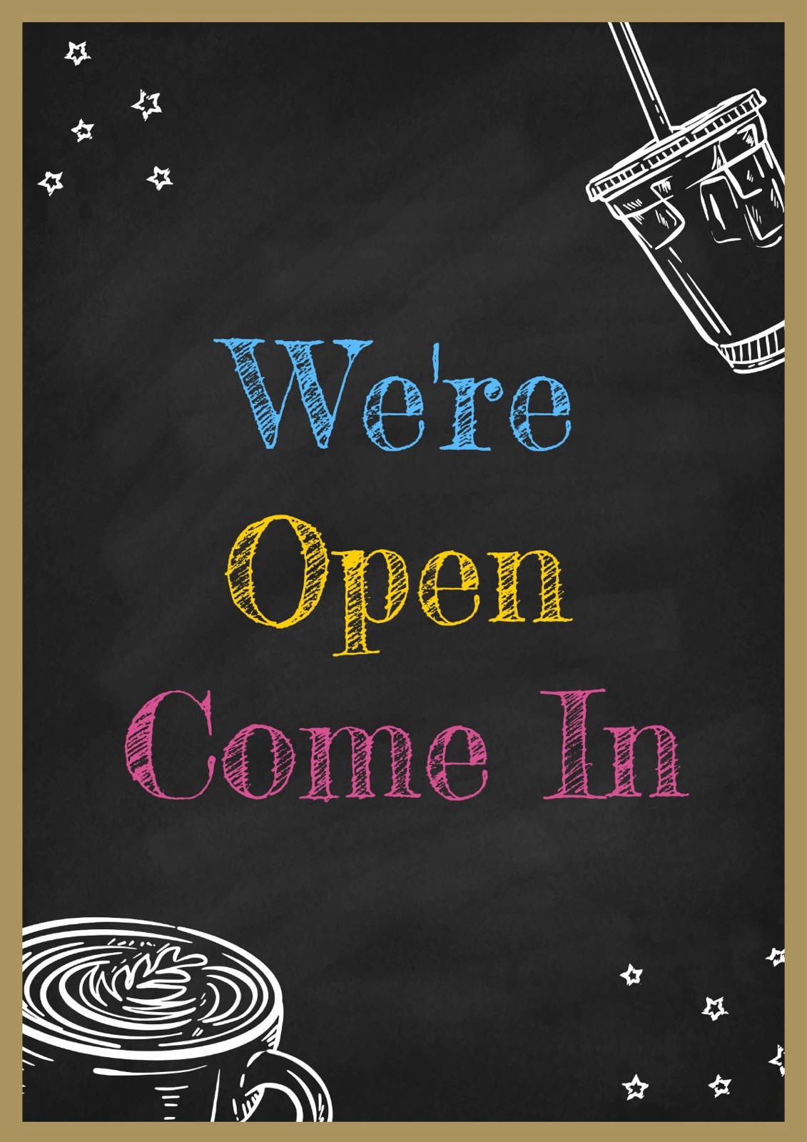 We’re Open Come On In Download For Print Image Digital