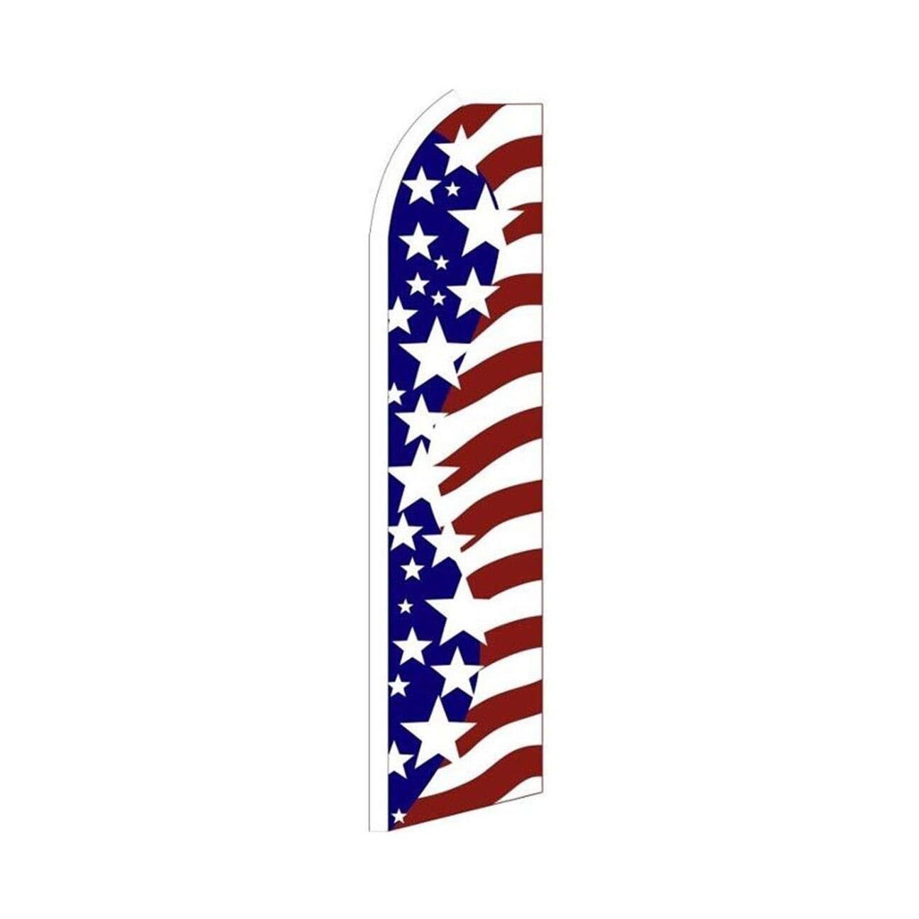 Usa Stars Swooper Flutter Feather Flag | 3ft W x 11.5ft Tall