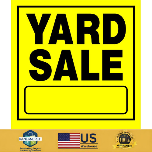 Hillman Yard Sale 11-in x 11-in Plastic Sale/For sale Sign