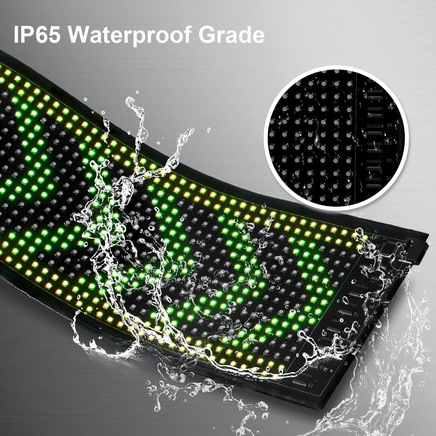 Hoios Programmable Led Sign High Bright Scrolling Signs Usb 5V Led Matrix Panel